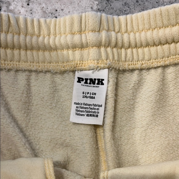 PINK Victoria's Secret Yellow Shorts with Elastic Waistband - Picture 2 of 5